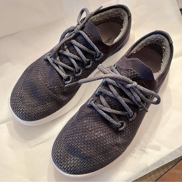 Allbirds TD Tree Dasher Navy Blue Athletic Sneakers Size 10.5 ~EUC - Picture 3 of 5